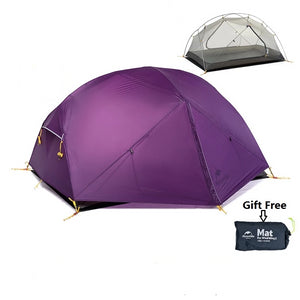 2 Person Purple Camping Tent