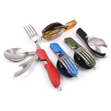 Fork Spoon Knife Set Camping Kitchen