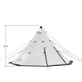 4-8 Person White Camping Tent